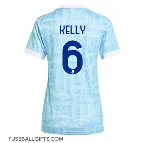 Juventus Lloyd Kelly #6 Fußballbekleidung Auswärtstrikot Damen 2025-26 Kurzarm